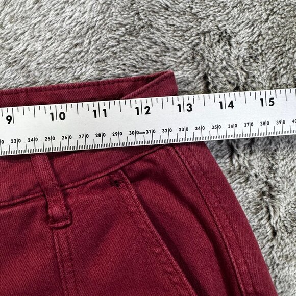 Judy Blue High-Rise Front-Seam Straight Jeans Sz 5/27 Burgandy - Picture 10 of 11